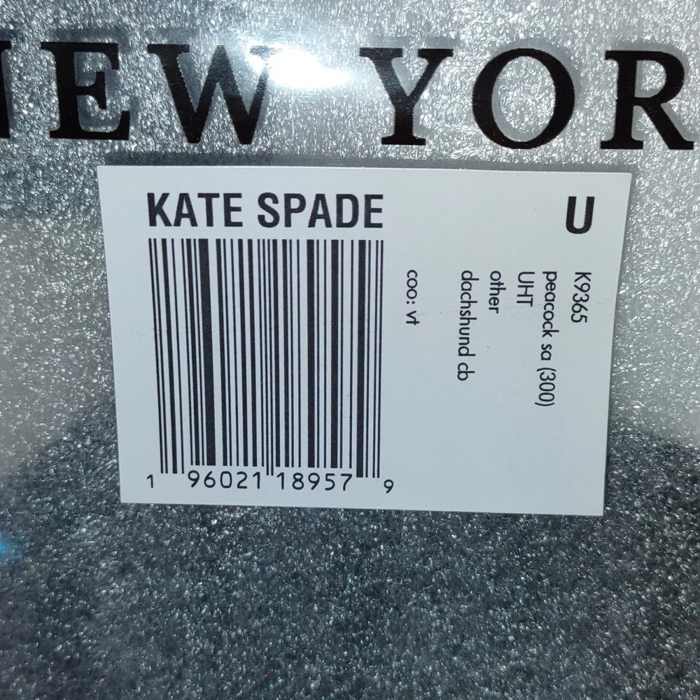🙀KATE SPADE 😊Claude Dachshund Purse in Peacock Sapphire Multi Shoulder Ba
